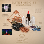 Triskelion Orgonite Pendant with Elite Shungite – Sacred Geometry Necklace with 24k Gold Leaf
